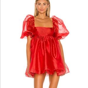 Selkie Red Puff Dress NWT!!!